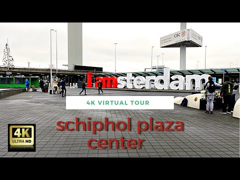 Amsterdam Schiphol plaza centre | Virtual Tour 4K ASRM | Dec 2021 POV