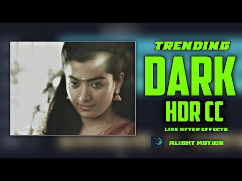 Trending DARK HDR CC in Alight motion in Malayalam tutorial | ABHI VLOGGER