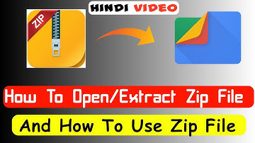 How To Unzip/Open Zip File In Android | How To Extract Zip File In Android