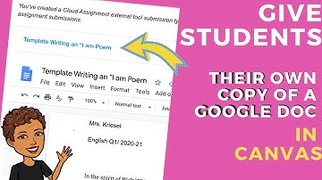 Give Students Their Own Copy of a Google Doc Inside Canvas