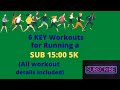 How to run a Faster 5k (SUB 15:00) || 6 KEY Workouts