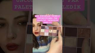 Çok Konuşulan Technic Unconditional Far Paletini İnceledik Part-Ii シ
