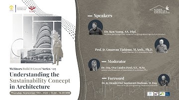 [Webinars BIG! Series #05]  Understanding The Sustainability Concept in Architecture