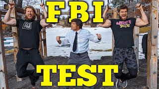 62 YEAR OLD MAN & Sons try the FBI Fitness Test Challenge