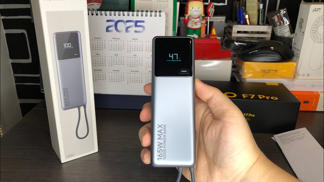 Xiaomi 165W Powerbank 10000mAh Unboxing with Integrated Cable