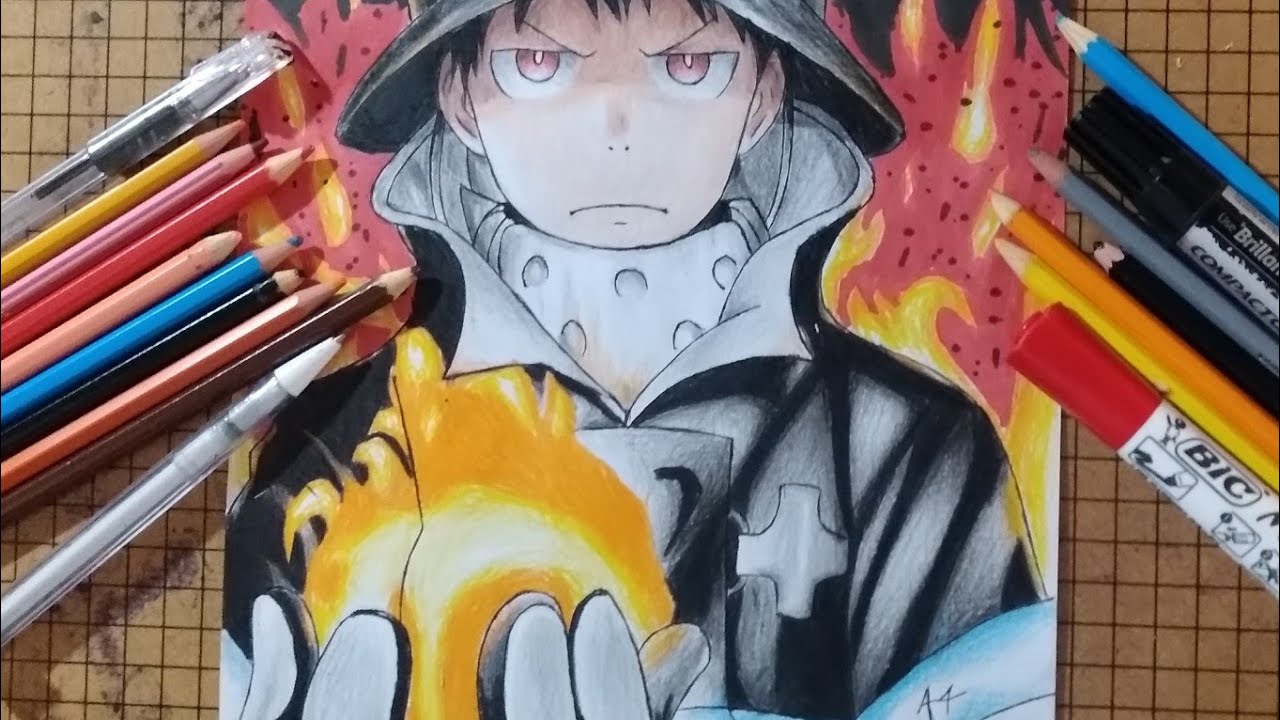 Speed drawing "Shinra" Fire Force.