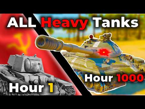 Every Heavy Tank In the Russian Tech Tree || 5 Kills With Each