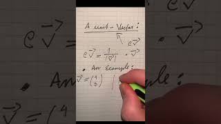 How to create a unit-vector. #shorts #mathematics #maths #learning.