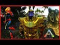 Ark Survival Evolved - THANOS vs Captain Marvel - ARK Avengers