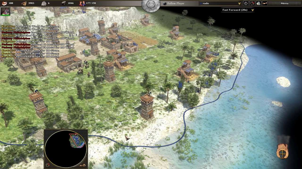 0 A.D. - Historical Real Time Strategy Game - Greek Acropolis(Players:4 ...