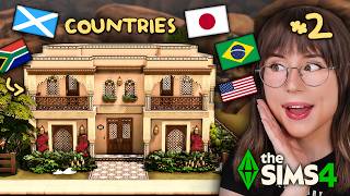 Each Room is a Different COUNTRY in The Sims 4! Part 2