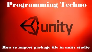 How to import package file in unity studio
