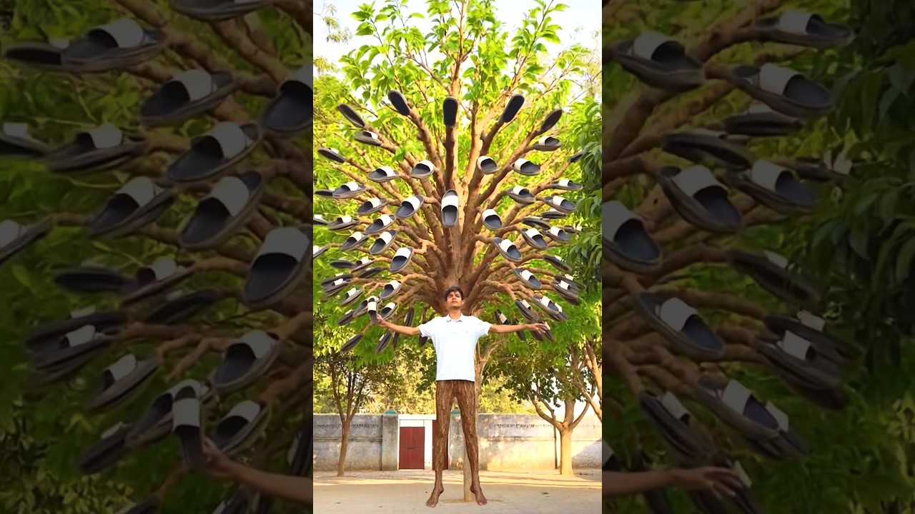 Iccha Dhari Chappal Ka tree 🤯 #shorts