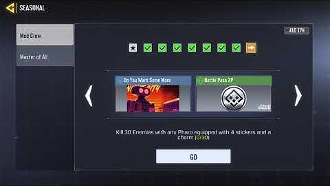 *EASY* kill 30 Enemies with Any Pharo Equipped With 4 Stickers and a Charm | Mod Crew | Call of duty