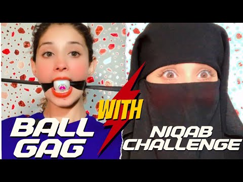 Ballgag +Niqab Challenge #aqsaadil #viralvideo #challenge #gag #ballgag#funnyvideo