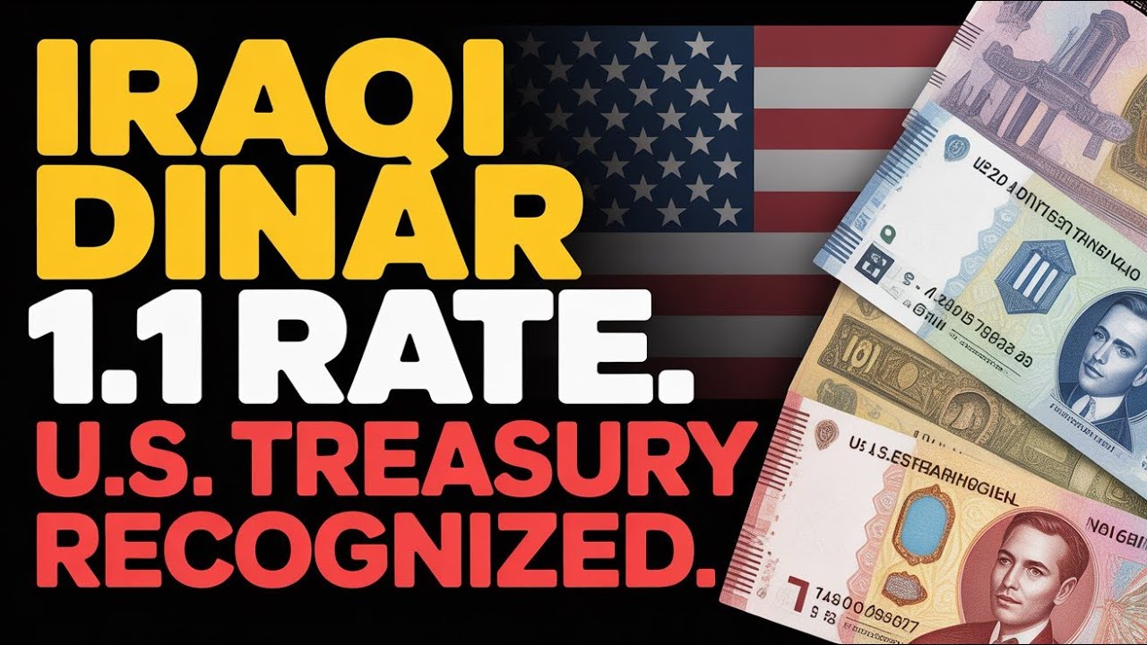🔥🇮🇶 Iraq Dinar Shockwave: U.S. Treasury Confirms 1.1 Rate Recognition! 💵⚡