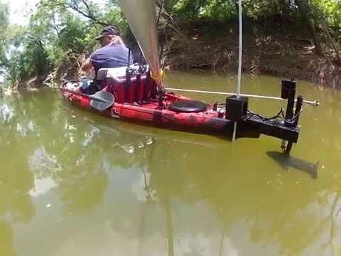 trying out my homebuilt diy manual anchor pole, - youtube