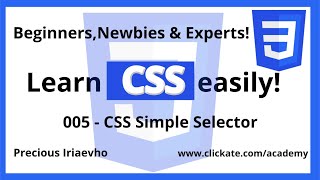 005 - CSS Simple Selector - CSS Basic to Advanced Tutorial