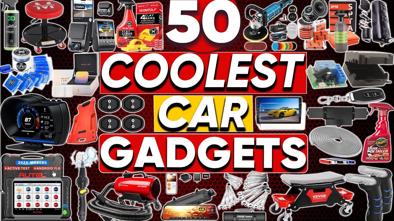 50 COOLEST Car Gadgets Available on Amazon That You Can BUY - YouTube