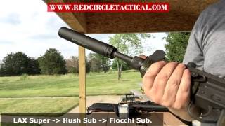 We compare supersonic 9mm to subsonic 9mm suppressed and unsuppressed Innovative Arms Lex silencer.