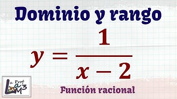 Dominio y rango de una función racional y lineal | La Prof Lina M3