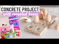 DIY Concrete Eggs Holders + Terrazzo Effect