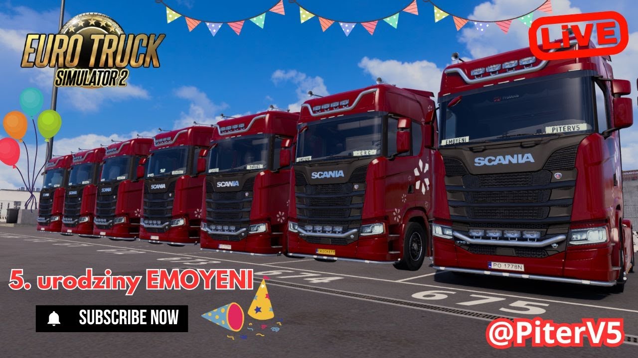 5. urodziny Emoyeni 🎉🚛 | #event | ETS2 | LiVE