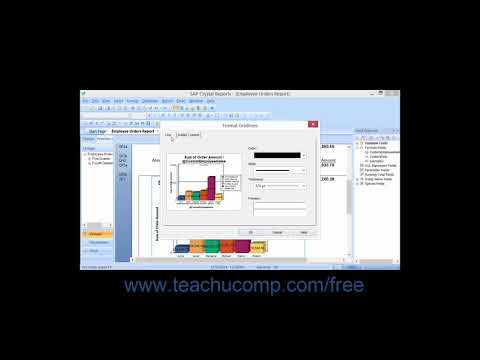 Crystal Reports 2013 Tutorial Formatting Chart Gridlines Data Business Objects Training