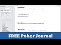 How to use the free smart poker study journal