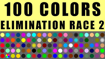 100 Colors Elimination Marble Race 2 in Algodoo \ Marble Race King