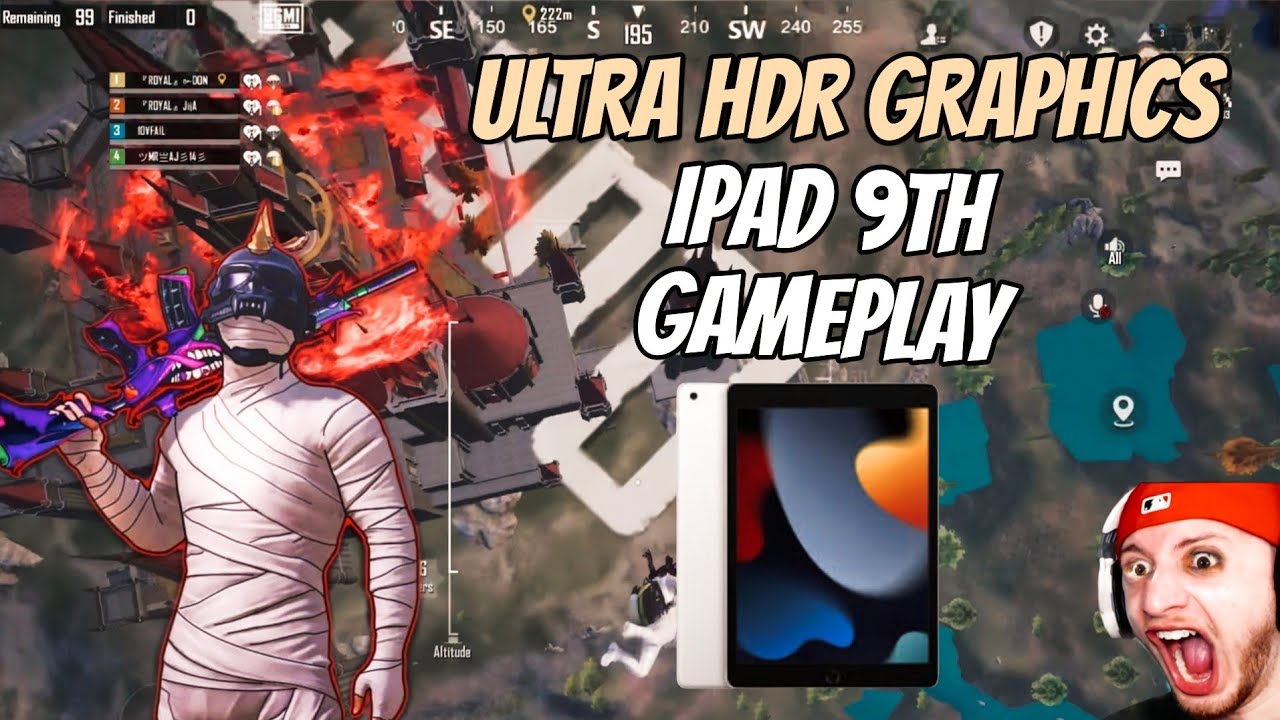 Ipad 9th Bgmi High Graphics 4K Ultra Hdr Gameplay - YouTube