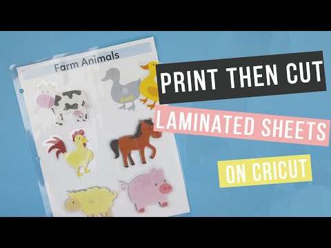 How to Print then Cut Laminated Sheets on Cricut [Cricut hack!]