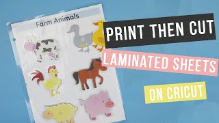 How To Print Then Cut Laminated Sheets On Cricut Cricut Hack Youtube