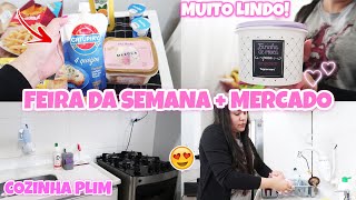 COMPREI UM TUPPERWARE 💕 | FEIRA DA SEMANA E COMPRAS DE MERCADO | NOSSO ALMOÇO | Emilly Ribeiro