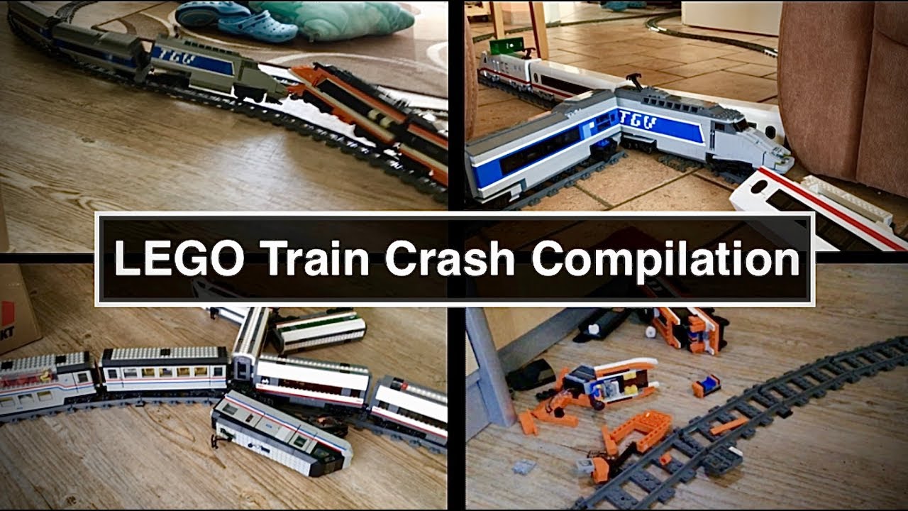 LEGO Train Crash Compilation / 5 Years of crashing LEGO trains YouTube