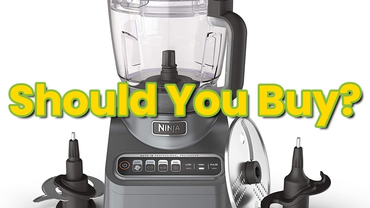 Ninja BN601 Professional Plus Food Processor, 1000 Peak Watts, 4 Functions  for Chopping, Slicing, Purees & Dough with 9-Cup Processor Bowl, 3 Blades
