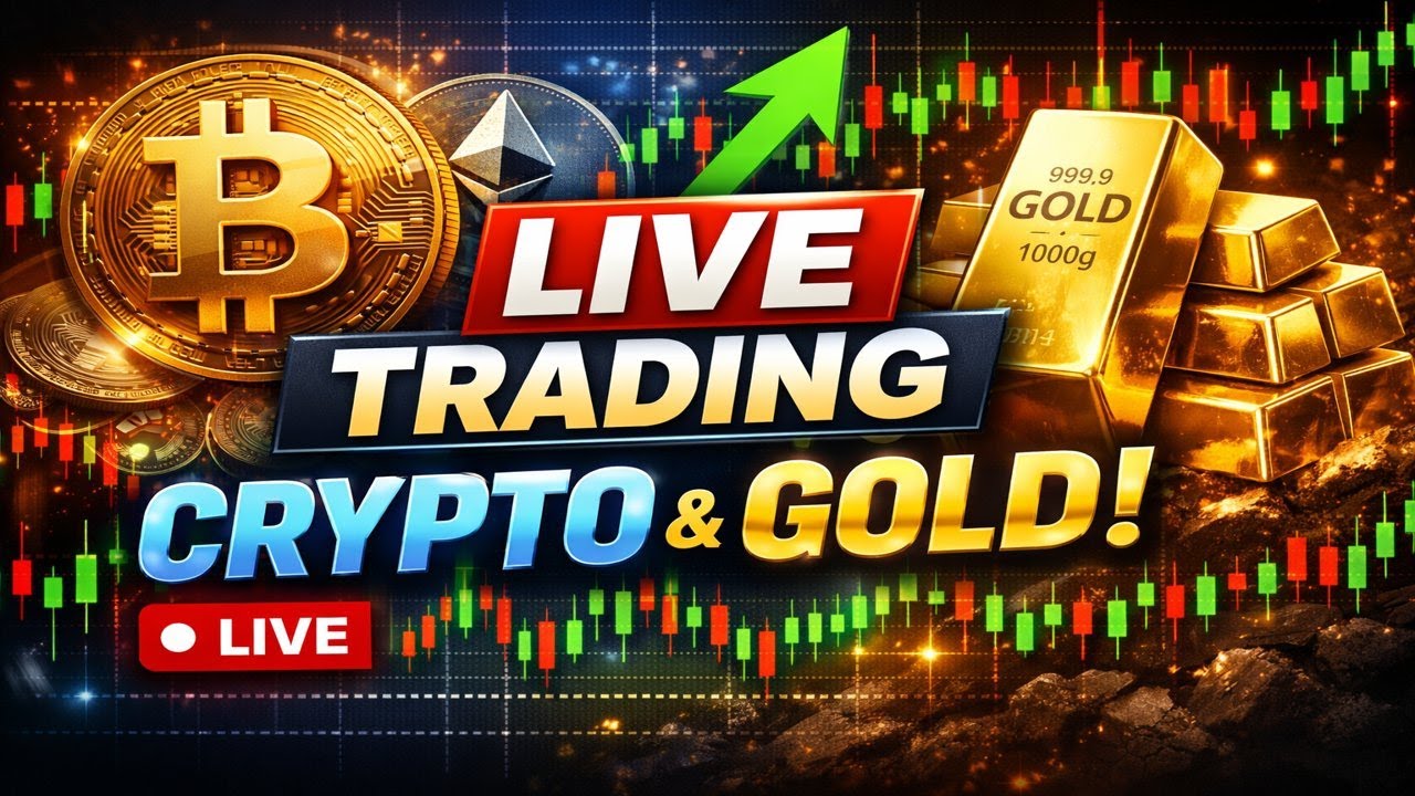 LIVE Gold & Crypto Trading 🔴 | XAUUSD, Bitcoin, ETH | Price Action & Key Levels