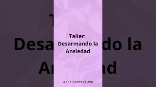 Desarmando la ansiedad anótate acá https://forms.gle/v9wZ5mHmM3DuH1xS7