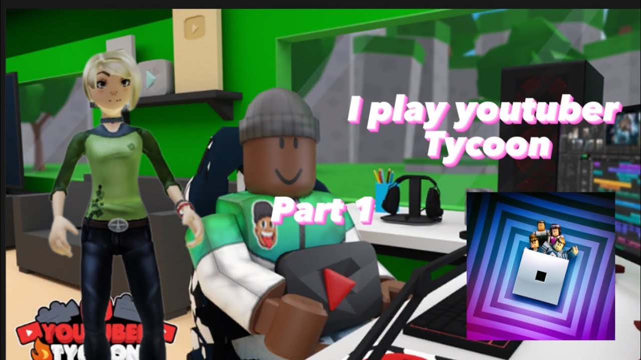 I played YouTube tycoon part mrbeast cookieswirlc roblox YouTube