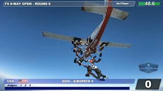 2023 Open 8-way Formation Skydiving Team: Airspeed 8