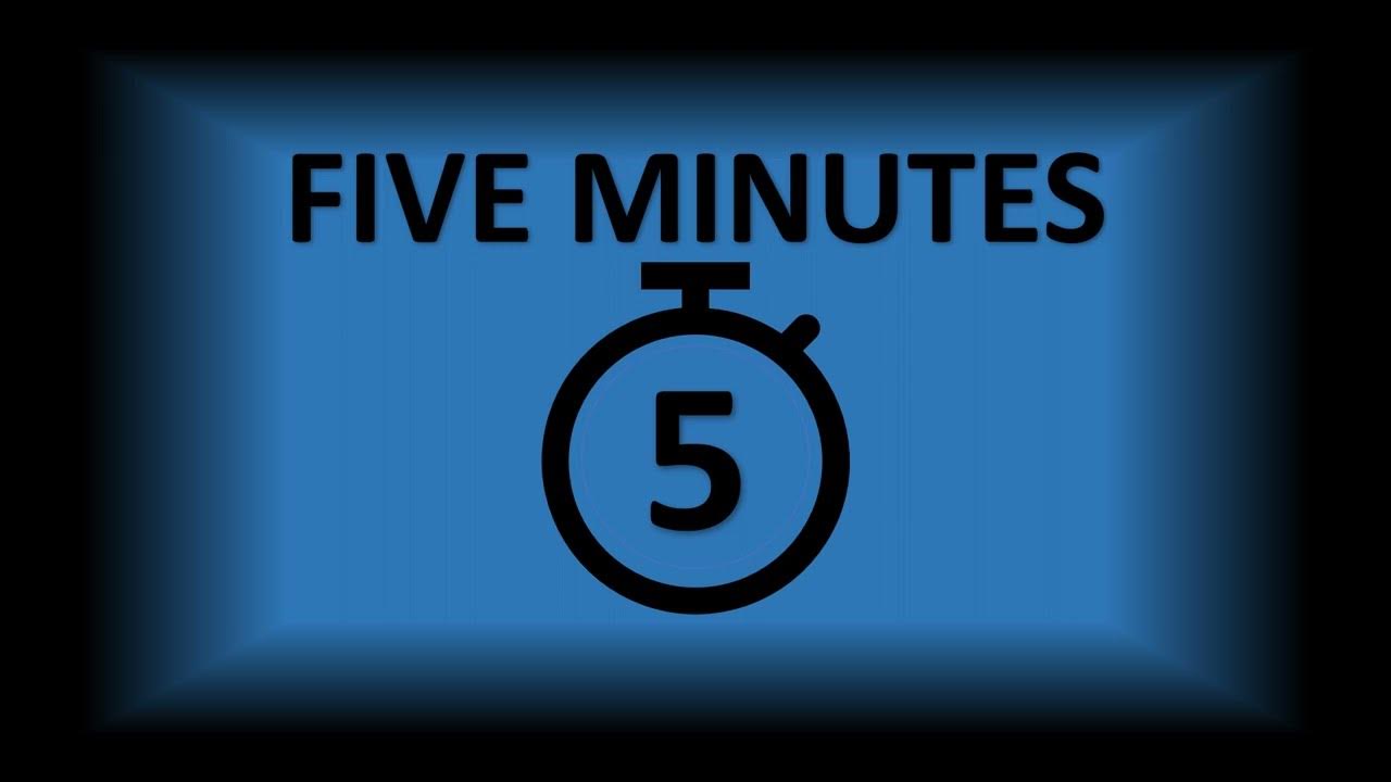 TIMER 5MINUTE COUNTDOWN YouTube