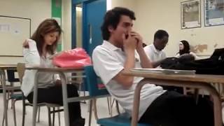 Video thumbnail of "BeatBox Harmonica in Math Class (original)"