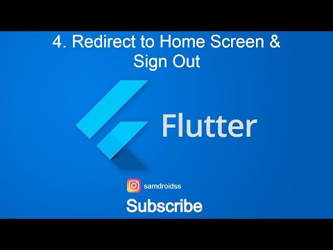 4.  Sign Out & Displaying Home Screen - Firebase - Flutter - FireStore (Coffee App)