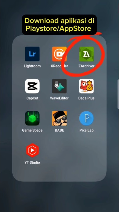 Cara ekstrak file ZIP dengan aplikasi ZArchiver dan file manager. #shorts