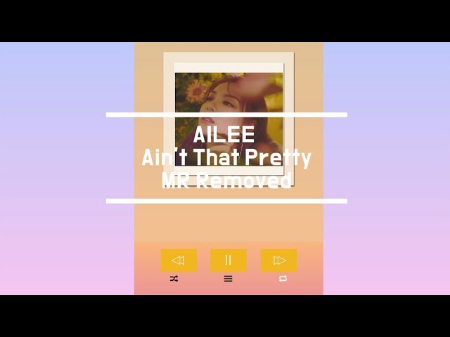 이어폰 필수🎧 Ain't That Pretty MR제거🔇