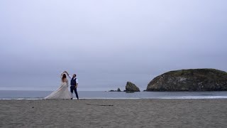 Cinematic Oregon Coast Wedding | Capella by the Sea & Harris Beach (Allyson & Dean)