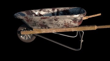 Aging Shaders in Blender: Wheelbarrow Test Animation