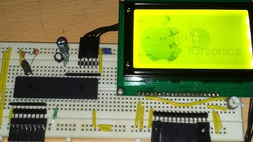 GLCD 128x64 with 8051 Microcontroller