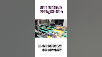 Fully Automatic NoteBook Making Machine #youtubeshorts #businessideas #machinery #smallbusiness