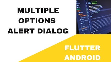 🧙🏼‍♂️  FLUTTER ANDROID -  🧙🏼‍♂️  MULTIPLE OPTIONS ALERT DIALOG ||  🧙🏼‍♂️ TUTORIAL